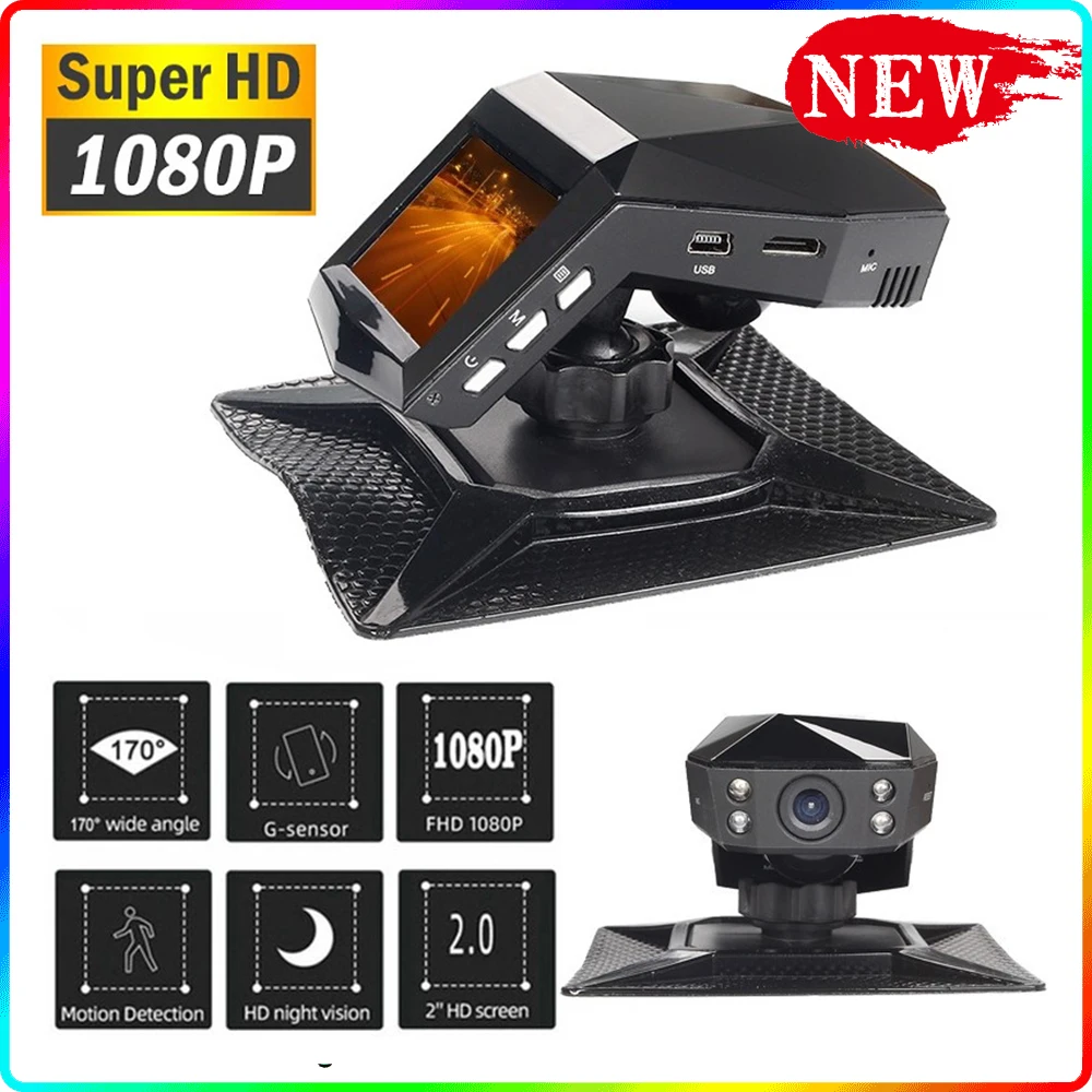 

Car DVR Full HD 1080P Dash Camera Auto Camera Dash Cam Cycle Recording Night Vision Video Recorder Dashcam With Center Console