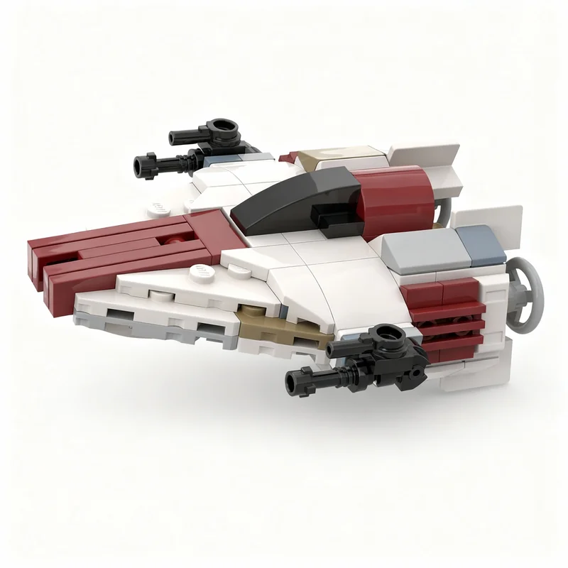 139pcs MOC Star Battle MINI A -wing Model Building Blocks Toy Education Craft 3D Birthday Assemble Brick Creative Collection