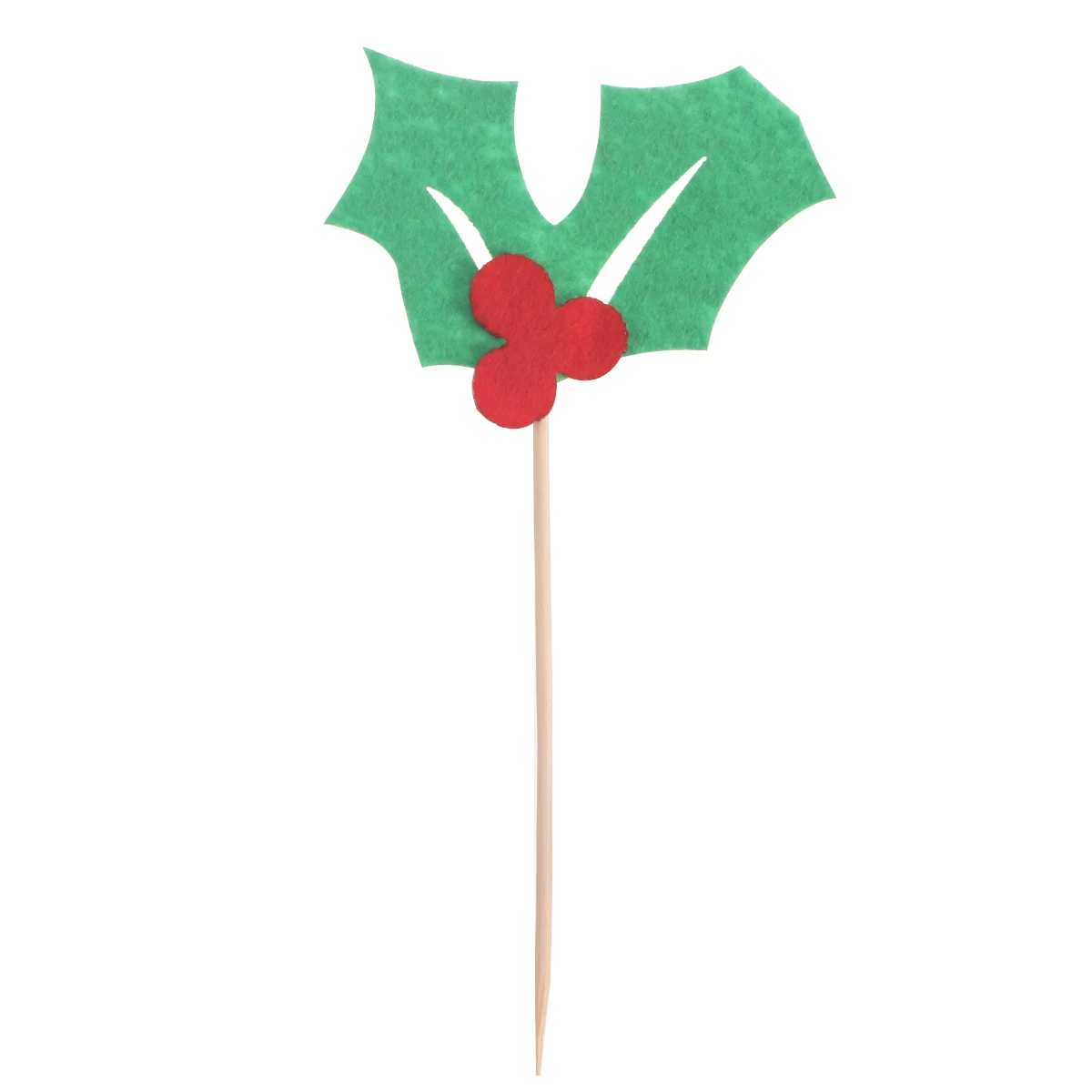 

10 Pcs Christmas Cake Decorations Bamboo Picks Earth Tones Wedding Party Cupcake Toppers Cookie Ice Cream Fruit Brownie Safe Non