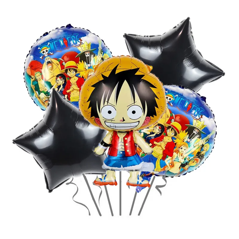 One Piece Birthday Balloons Set Balloon Suit Luffy Foil Ballon