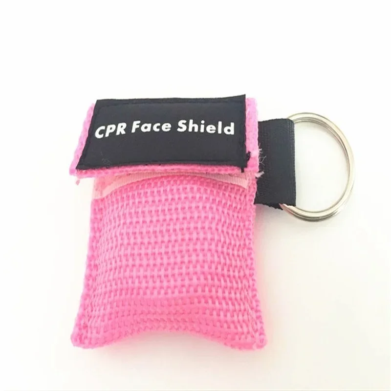 1Pc Multi Color Optioneel Cpr Emergency Masker, Sleutelhanger Ademhaling Masker