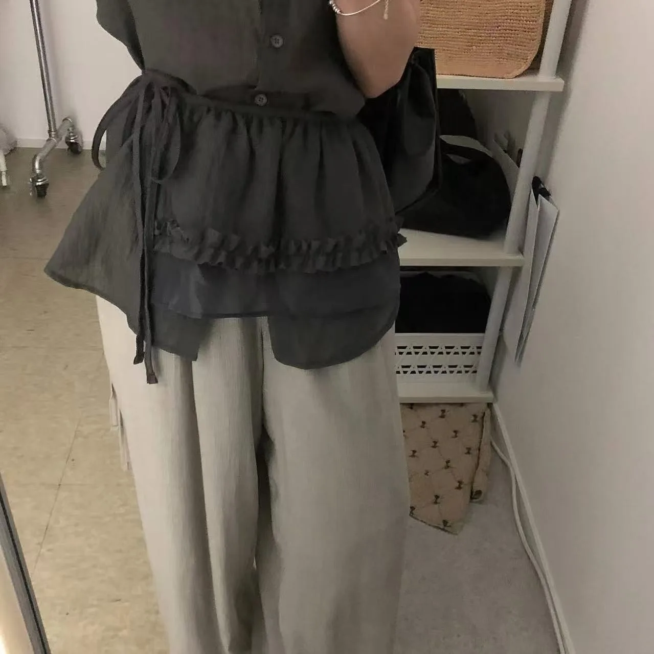 ฤดูร้อน Simple Ba สายกระชับสัดส่วน Earlet Ruffle ชุดผ้าม่านผู้หญิง irt เส้นใยโพลีเอสเตอร์ ort Sve บาง Sle ทน t...