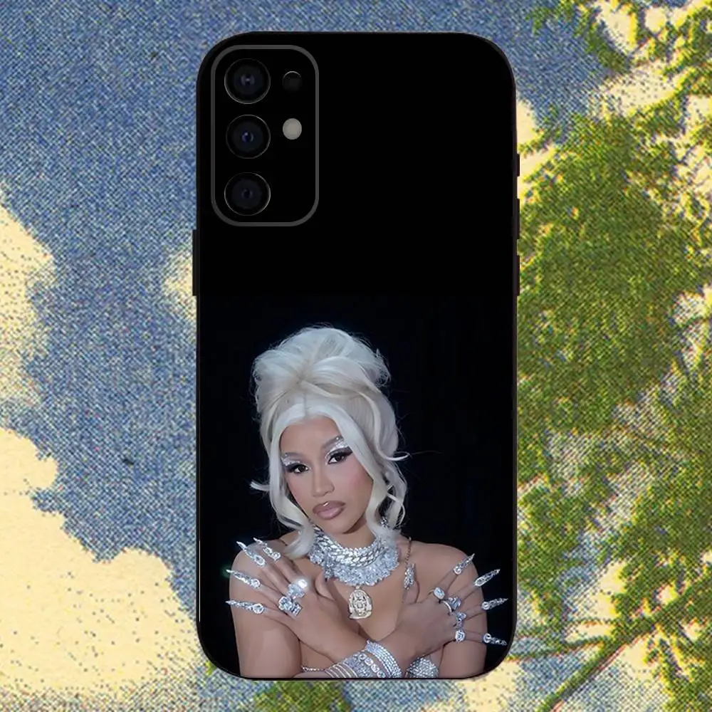 C-Cardi B Am I The D-Drama Phone Case For Samsung S 25,24,23,22,30,21,10,9,Ultra,Plus,Lite,FE,4,5G Black Soft Case #5