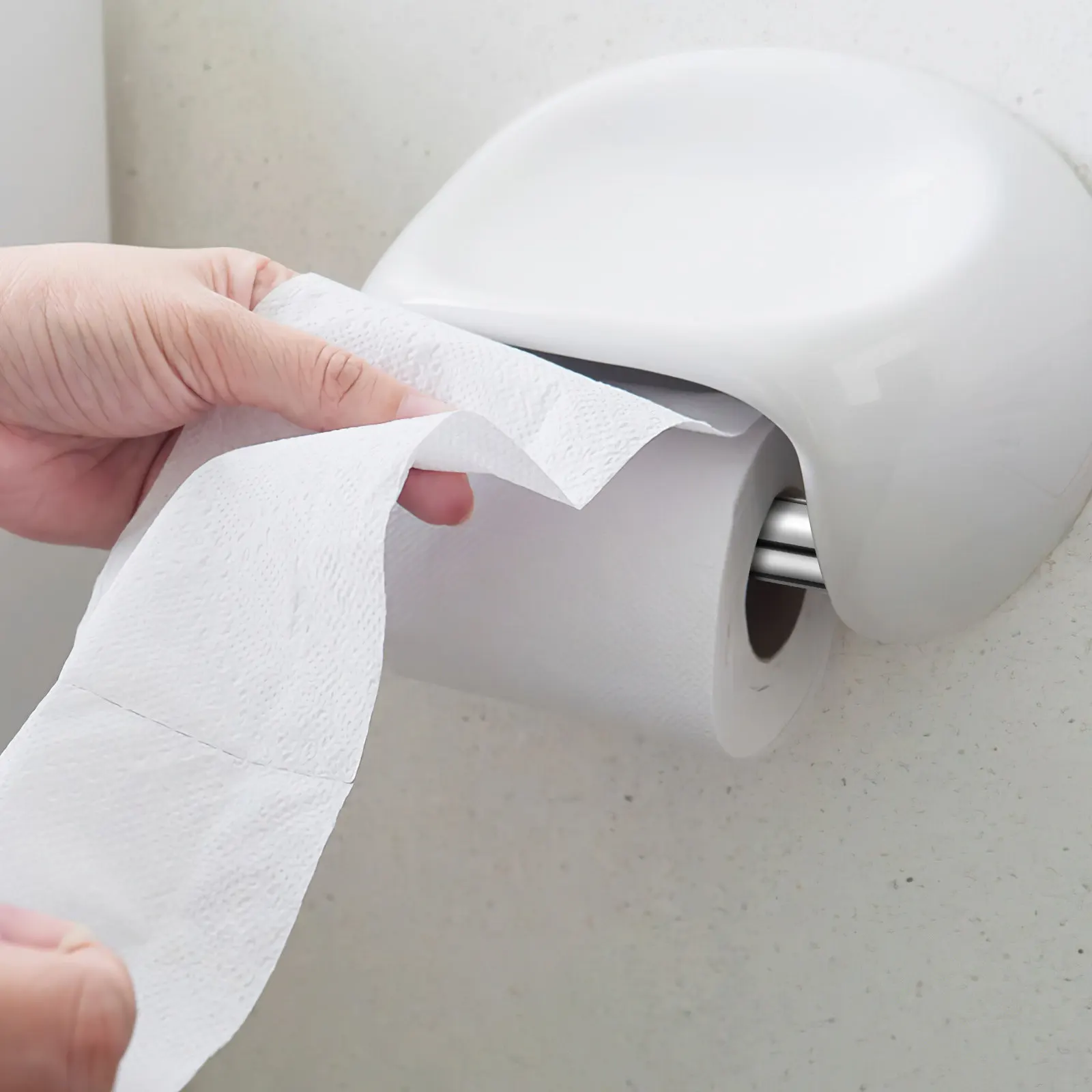2Pcs Plastic Toilet Paper Roller Replacement Rod Retractable Spring Loaded Tissue Box Shaft for Bathroom Hotel Home Use