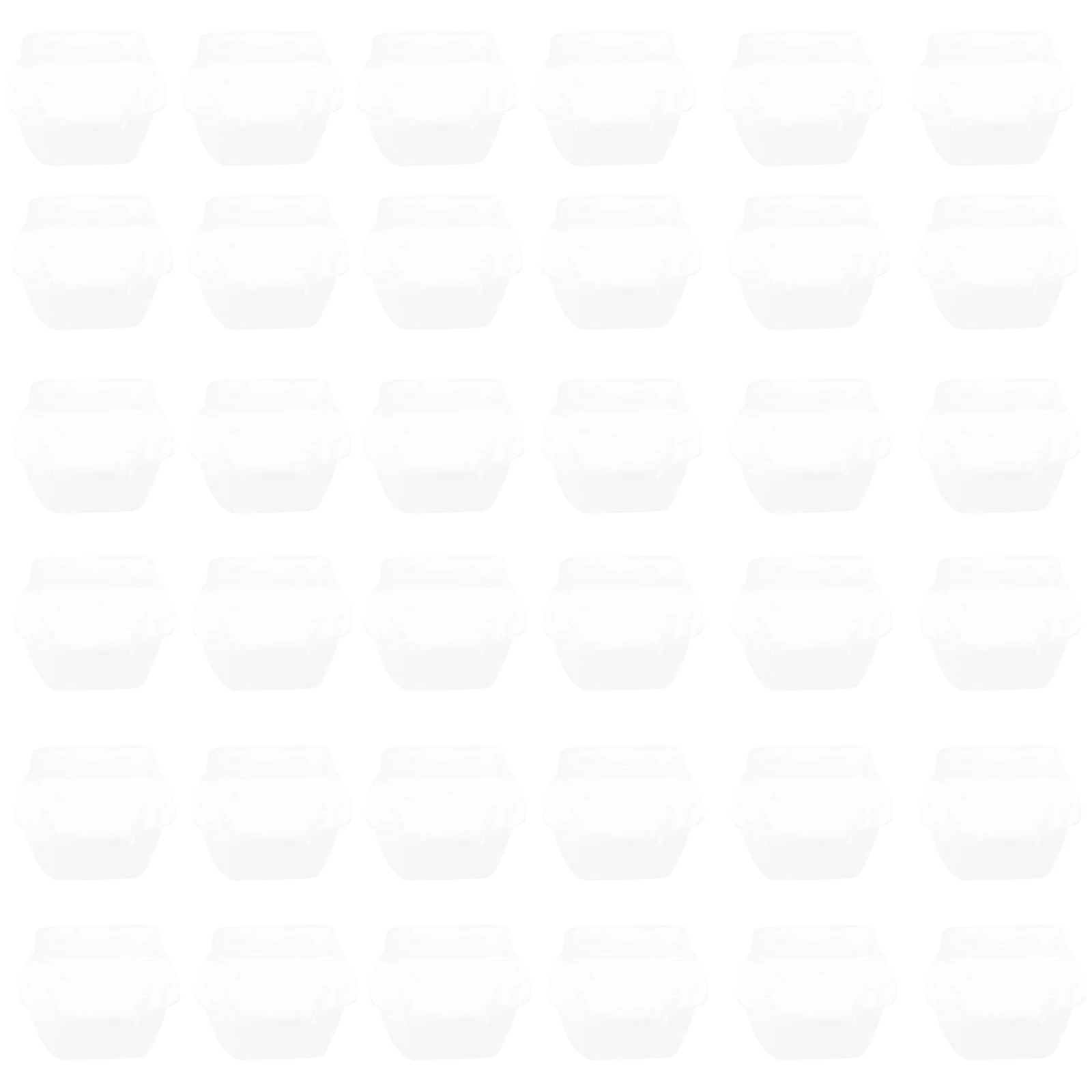 

50 Sets Dessert Cups Square Clear Plastic Disposable Pudding Jelly Cake Salad Yogurt Mousse Party Home Banquet Wedding