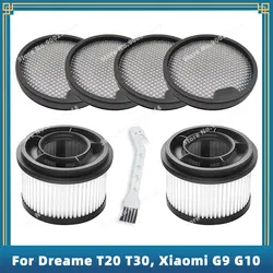 Compatível para dreame t10, t20, t20 pro, t30, t30 neo, r10, r10 pro, r20, xiaomi g9 g10 peças acessórios filtro hepa frontal