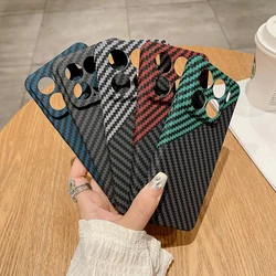 For Xiaomi 15T mi 15 Pro 17 ultra Case Hard Kevlar Carbon Fiber pattern Cover Case For Xiaomi 15 13T 14T Pro Poco X7 F8 f7pro F6