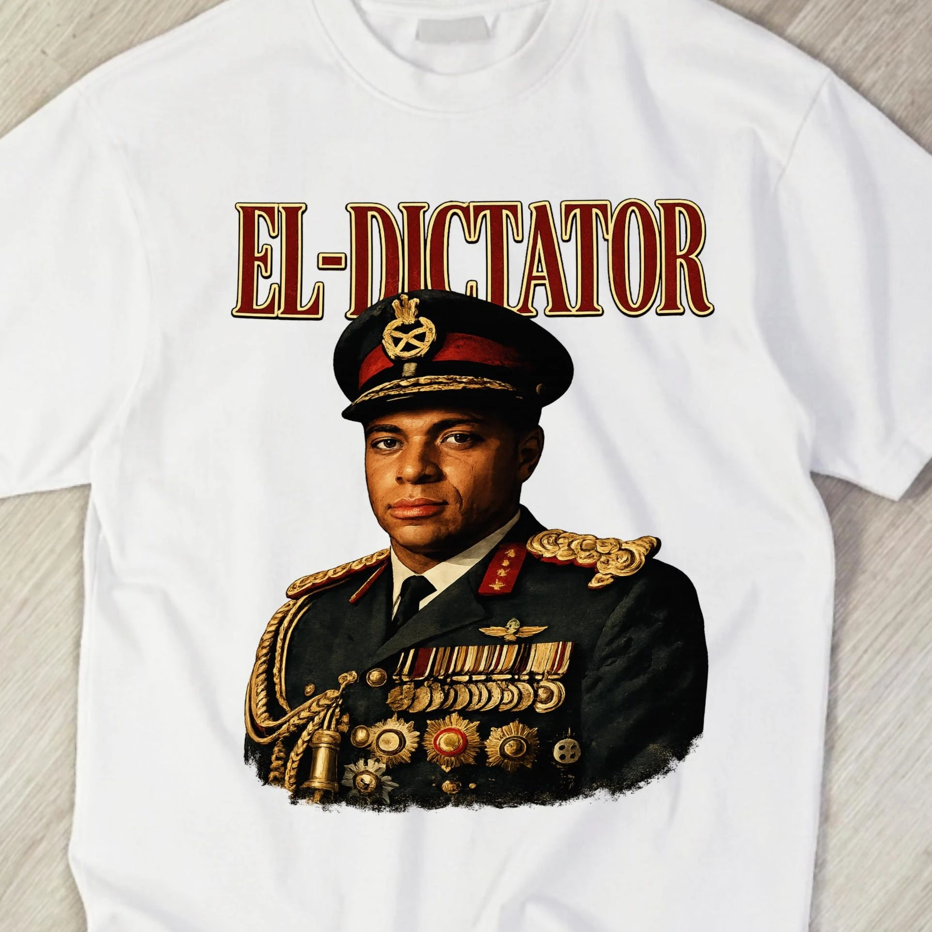 Retro Military Uniform Art Letter Printing T-shirt Unisex Short-sleeved Streetwear T-shirt, Suitable for Fans Y2k Ins