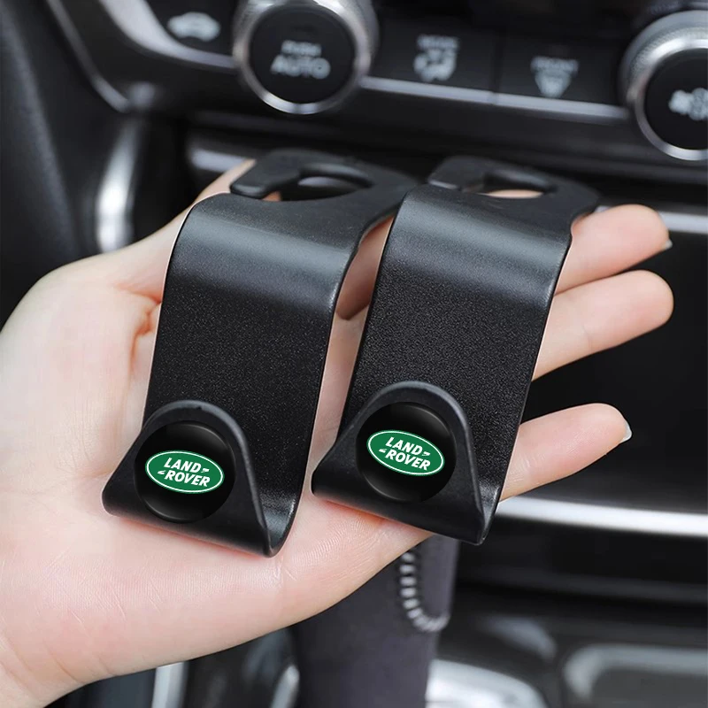 2Pcs ABS Storage Hook Car Seat Backrest Hang Bracket For Land Rover Range Rover Evoque Velar Defender Discovery Freelander Land