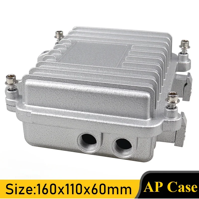 

AP Case for Outdoor Communication Base Stations Wireless Network Bridge Amplifier,Cast Aluminum Shell Metal IP66 Waterproof Box