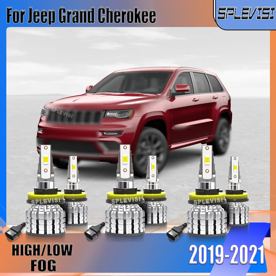 

SPLEVISI H11 Дальний свет H11 Ближний свет H11 Противотуманные фары Автомобильные фары Светодиодные фары Противотуманные фары для Jeep Grand Cherokee 2019 2020 2021