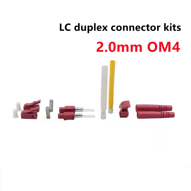 Imagem -05 - Apc Fiber Connector Kit Dual Core sm mm Parte Ftth Acessórios Virola Cerâmica Duplex 3.0 mm 2.0 mm 200 Pcs Om3 lc