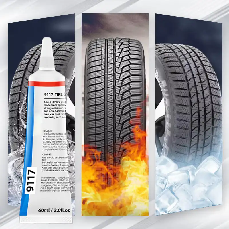 Tire repair special adhesive for strong repair of car tire side cracks, rubber outer tire wall scratch repair adhesive