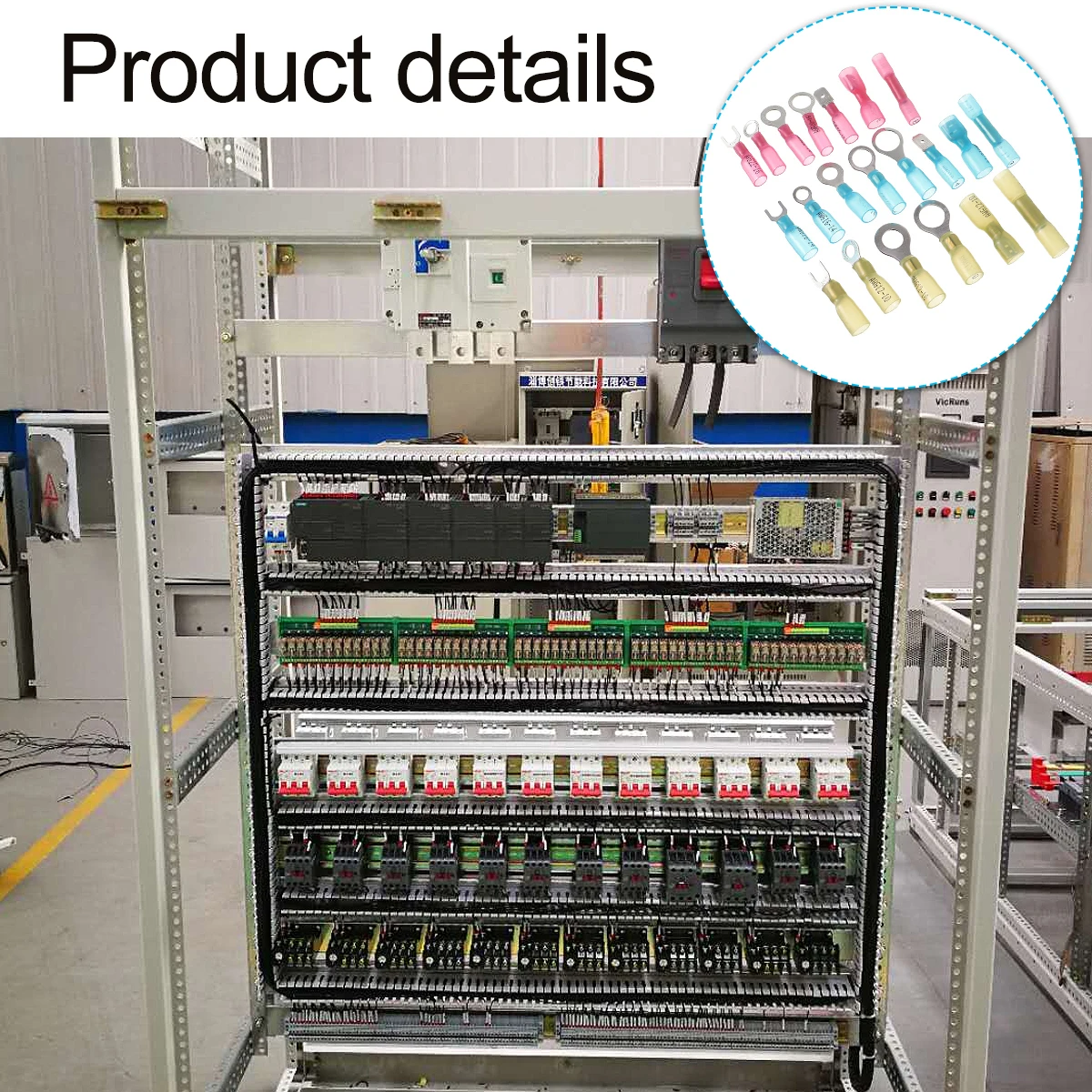 

120pcs Insulated Terminal Connector Set Thick Tinned Copper Barrel Waterproof Heat Shrink Crimp Connectors For Marine Auto