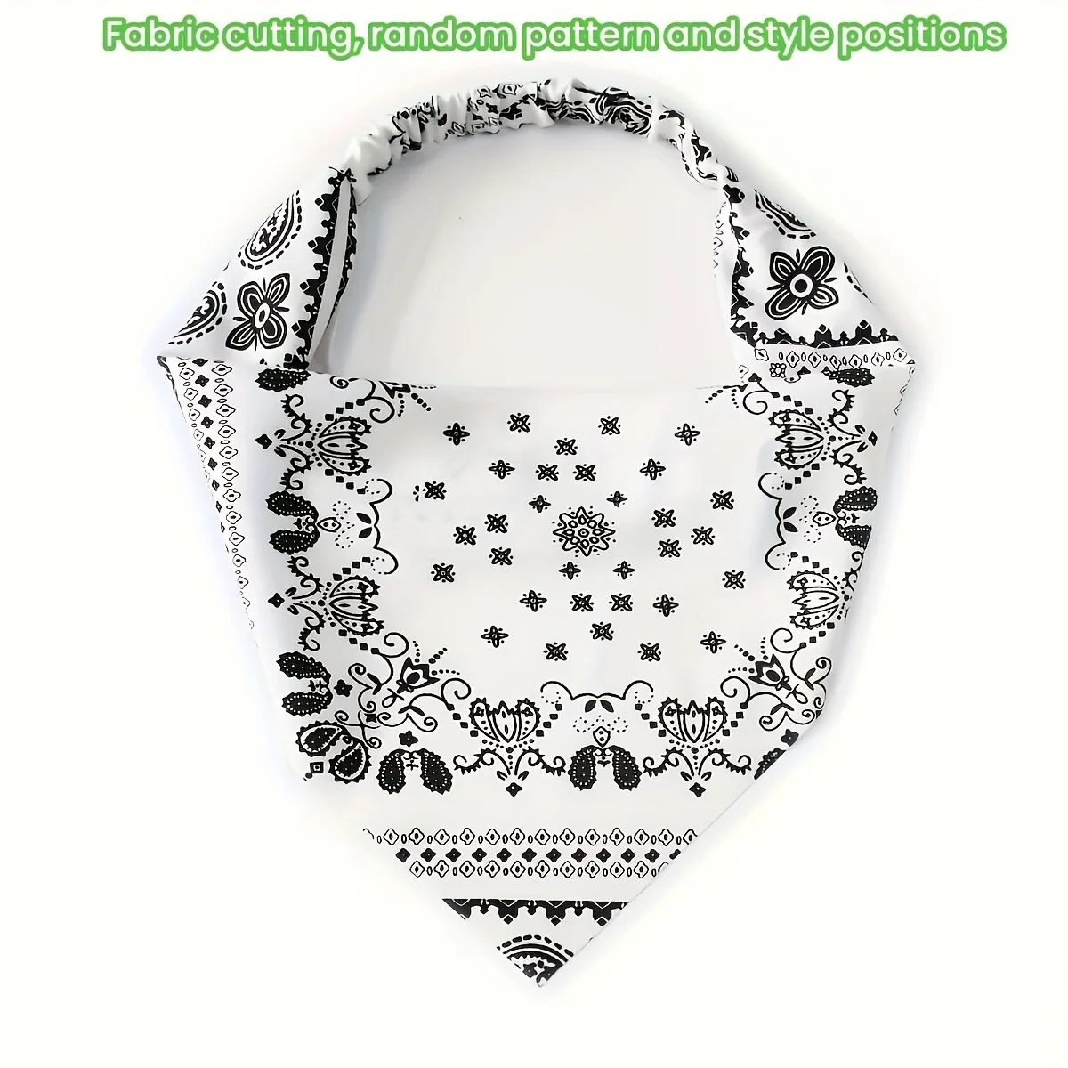 4 قطع من الحجاب المرن للجنسين - وشاح مثلث بيزلي مرن، مناسب للحفلات والصالات الرياضية والاستخدام اليومي - أغطية رأس للحفلات