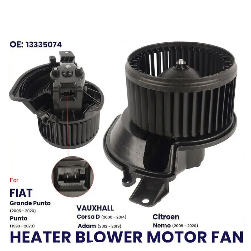 HEATER BLOWER MOTOR FAN FOR VAUXHALL CORSA D CITROEN NEMO FIAT PUNTO GRAND PUNTO RHD