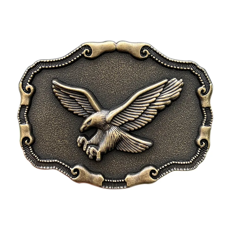 Zinc alloy Flying Eagle belt buckle Western cowboy