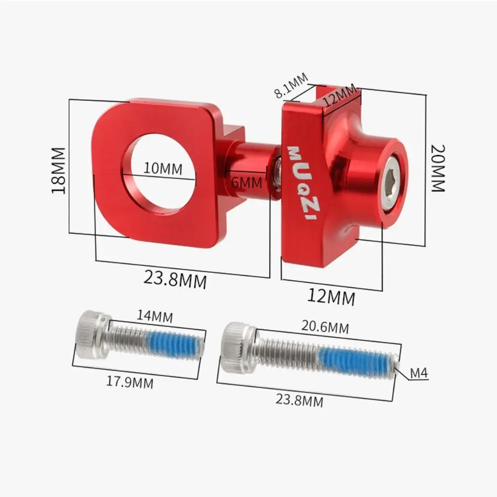 Single Speed Bike Chain Tensioner For BMX Folding Fixed Gear Bicycle Chain Adjuster Tensioner