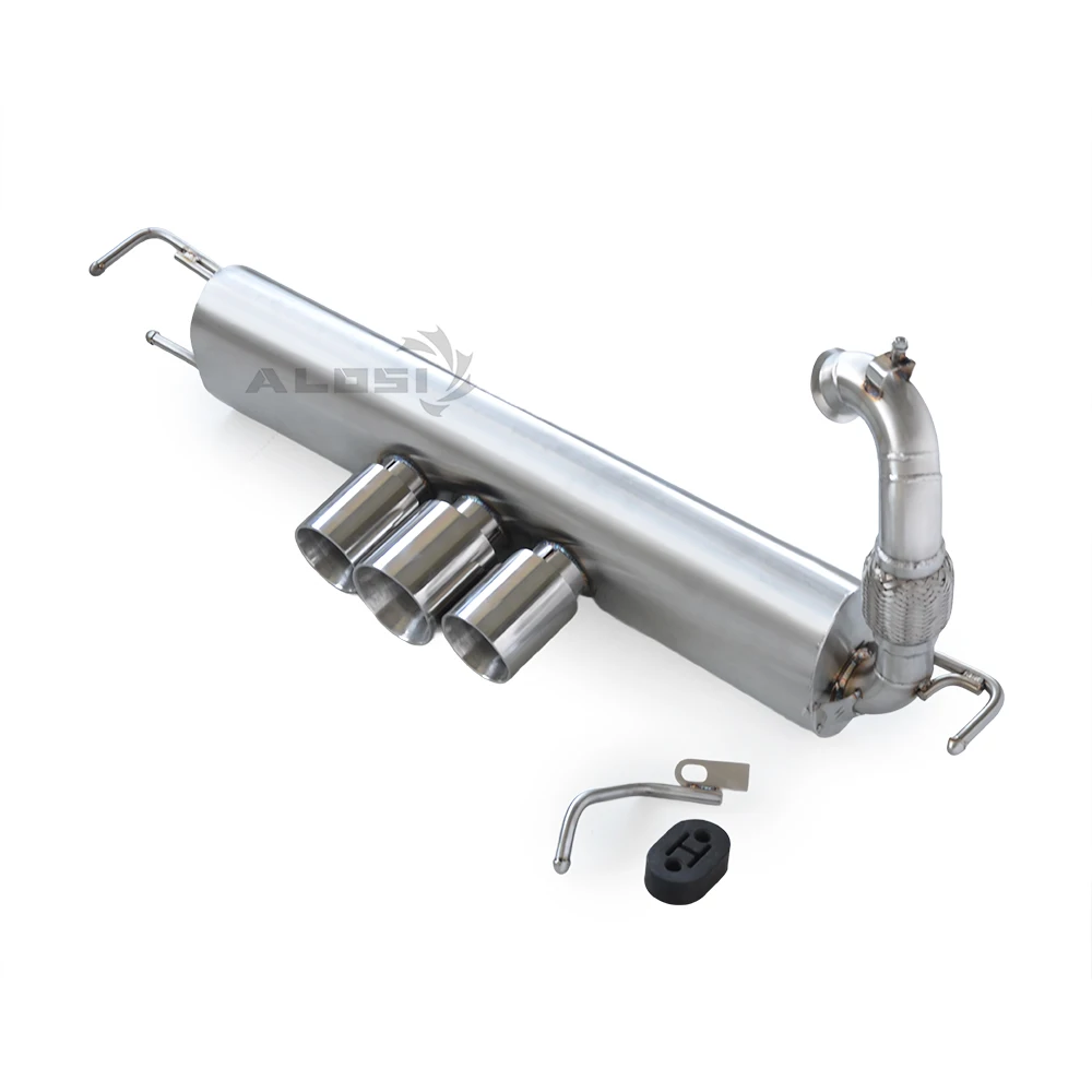 

middle three tips exhaust for Smart W453 1.0/0.9T 2015-2021 Cat Back Exhaust Stainless Steel Performance axleback Exhaust