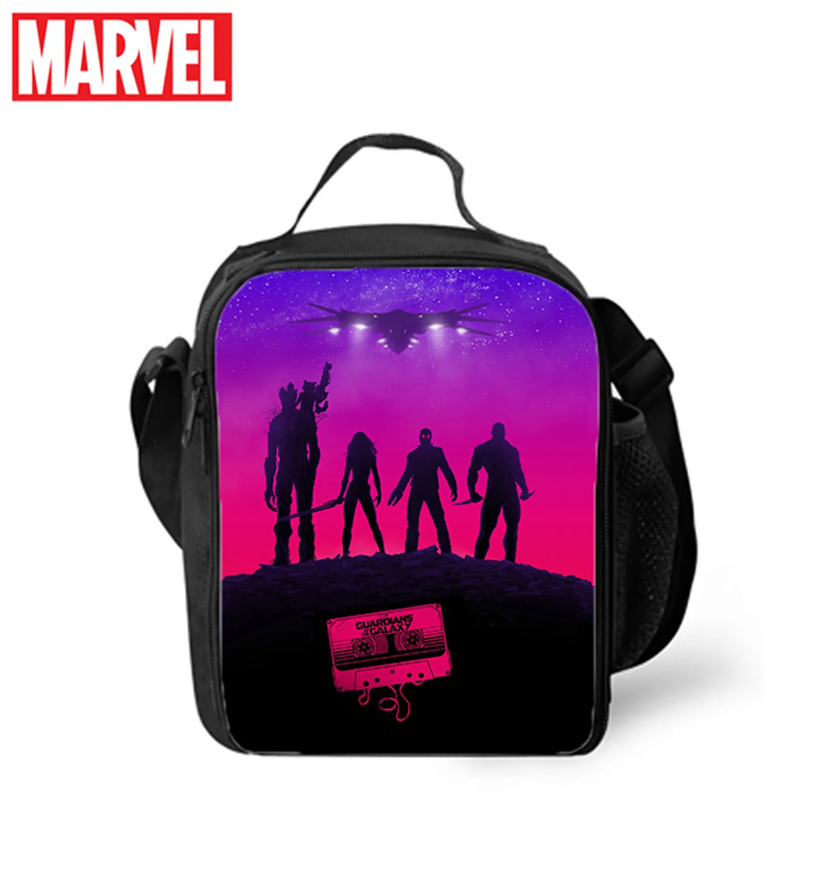 Guardians of the Galaxy Waterproof Thermal Bag,Insulated Lunch Tote School Lunch Box for Boy Girl