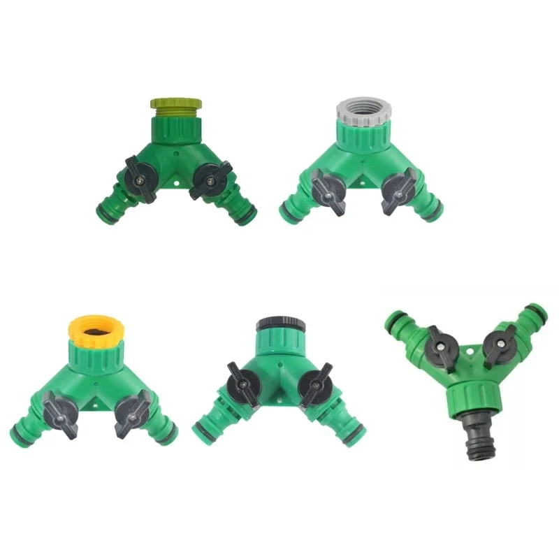 

3 Way Plumbing Adapter with Switches Valves Accessories for Efficient Water Management Farm Irrigation Household Repair