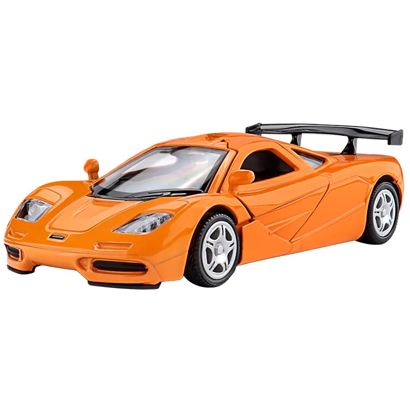 1:36 McLaren F1 1933 Modello di auto sportiva in lega Diecast in metallo Giocattolo Auto da corsa Veicoli Modello Alta simulazione Collezione Regalo per bambini