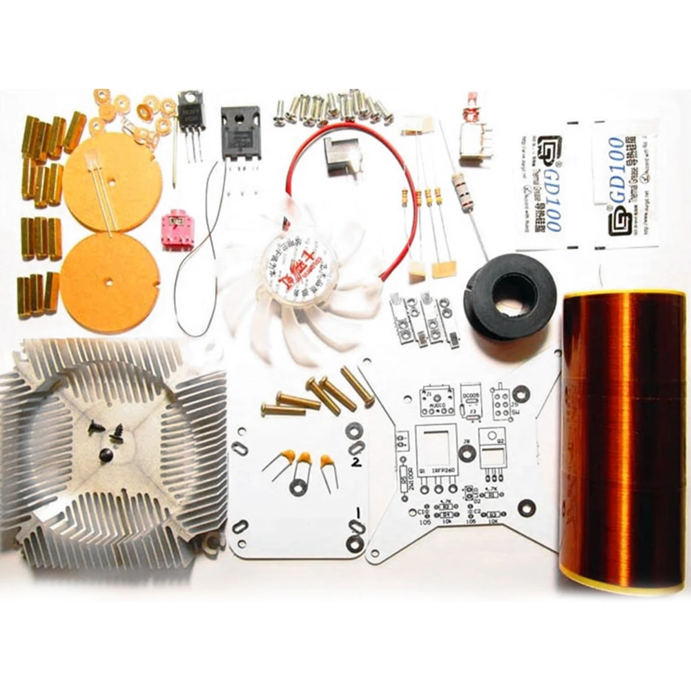 Music For Tesla Coil DIY Kit Plasma Speaker Wireless Transmission Sound Module With 24V Power Supply For High Voltage Experiment