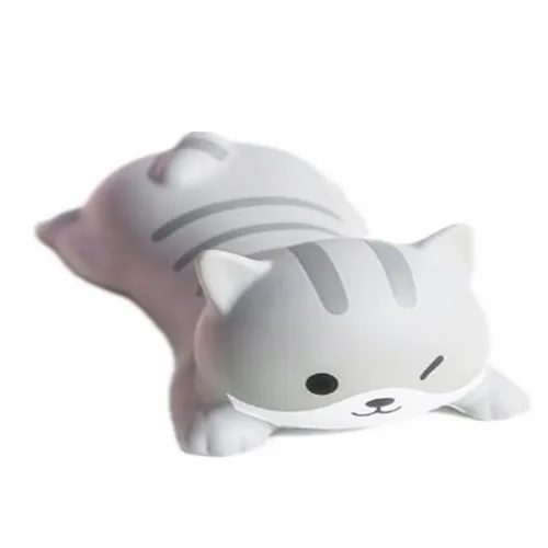 Nuevo soporte de reposamuñecas de gato bonito para escritorio, juguetes blandos ergonómicos Kawaii de crecimiento lento para alfombrilla de ratón, reposabrazos para ordenador portátil