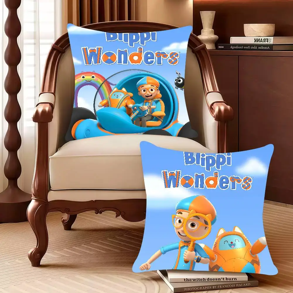 لطيف الكرتون B-Blippi عجائب كيس وسادة ديكور أغطية حماية مريحة لينة ل أريكة غرفة المعيشة مكتب المنزل