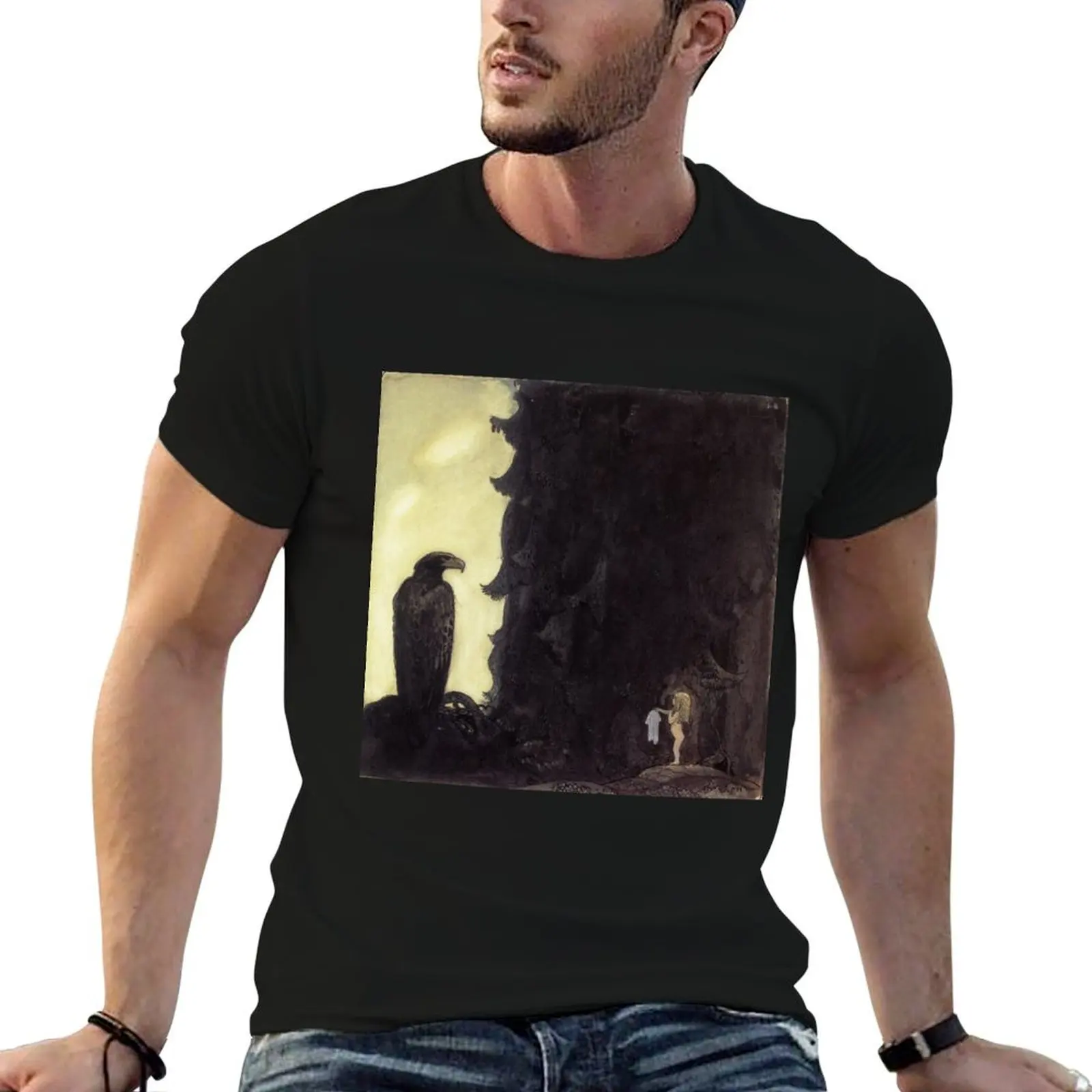 Bella's Glorious Adventure - Oskuldens Vandring - John Bauer T-Shirt Casual Basic Short Sleeve T-Shirt