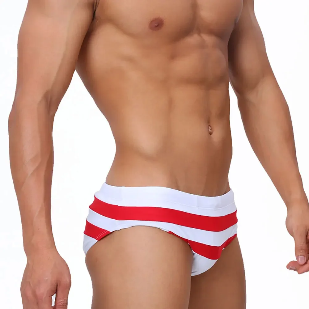 

Men's Swim Briefs Sexy Swimming with Open Back Zipper Sport Beach Pants Swimsuit Swimwear Sexy Male Bathing Suilt Surfing