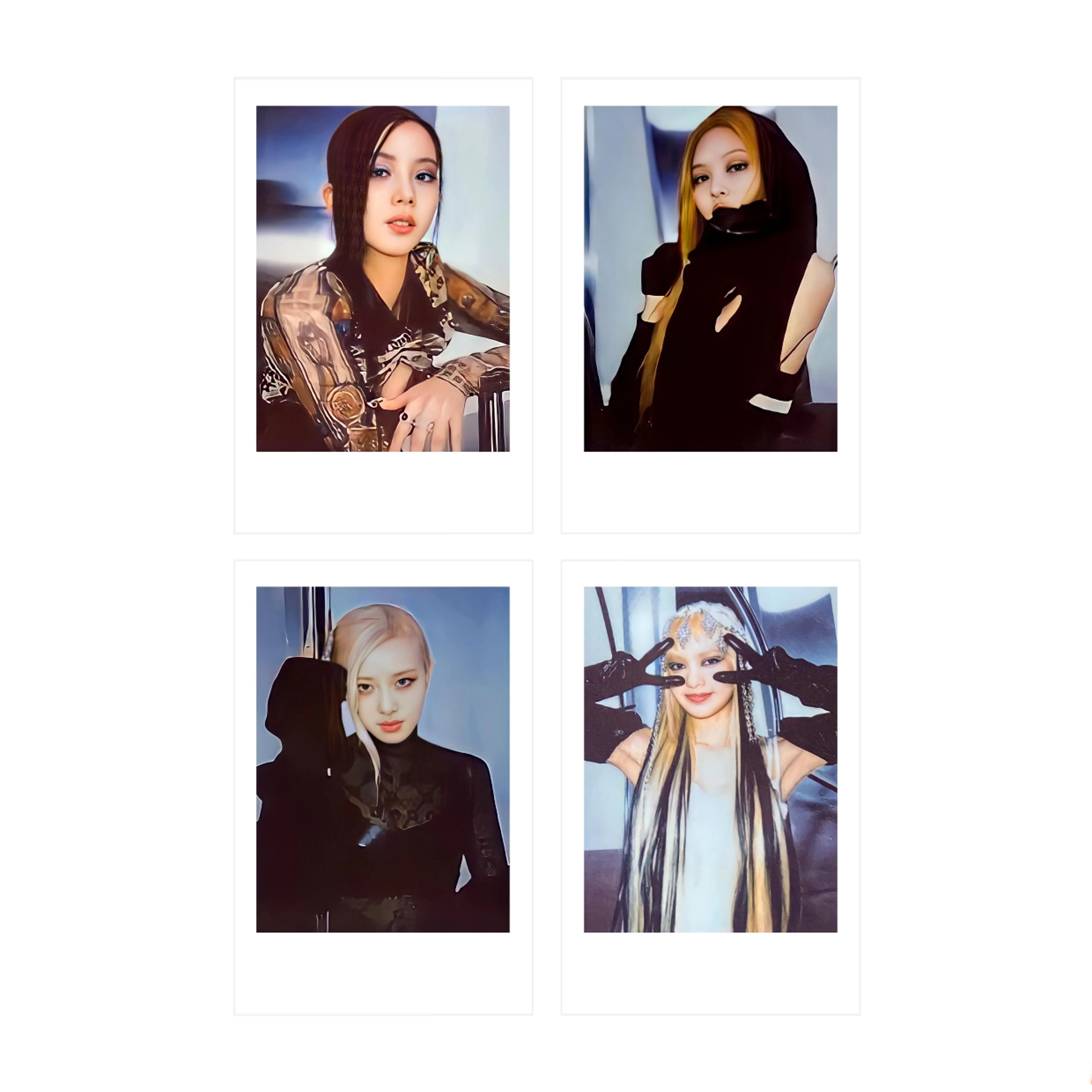 Kpop Group _ Polaroids Born Pink BKZ Collection Card New Album Photo Printing Card Set
