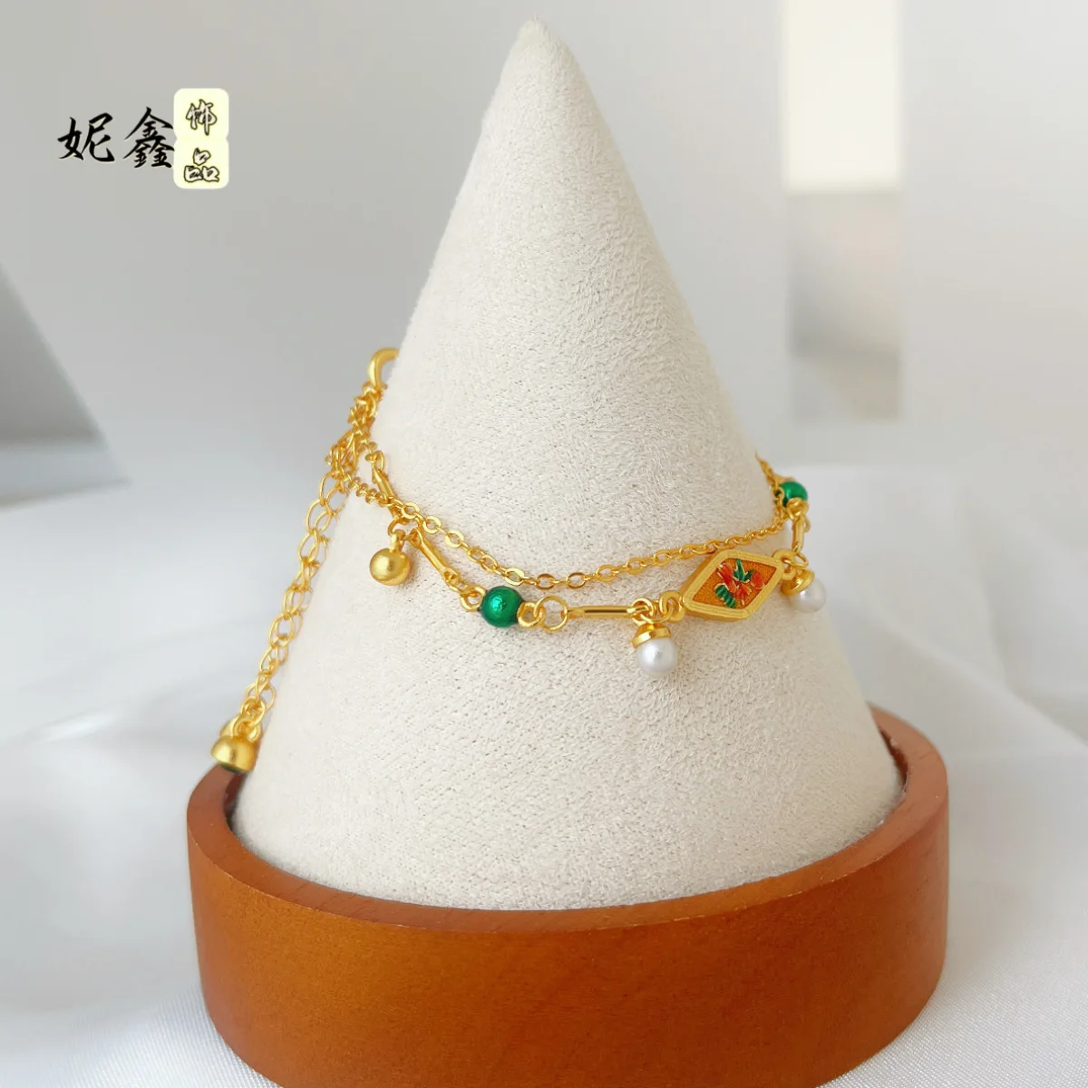 

Pomegranate Flower Double-layer AB Bracelet Women's 24K Gold AU999 -classic and valuable, delicate daily ornament