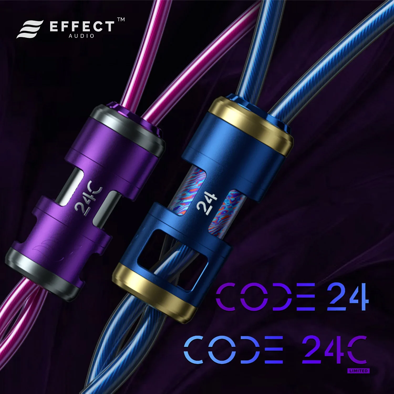 

Effect Audio CODE Series CODE24 / CODE24C Limited Edition Flagship Silver Plated Copper Earphone/Headphone Cable