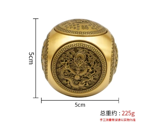 

Brass Hand Exercise For Elderly Grip Strength Training Therapy Tool Rotating Palm Ball For Hand Mobility Rehab Fitness