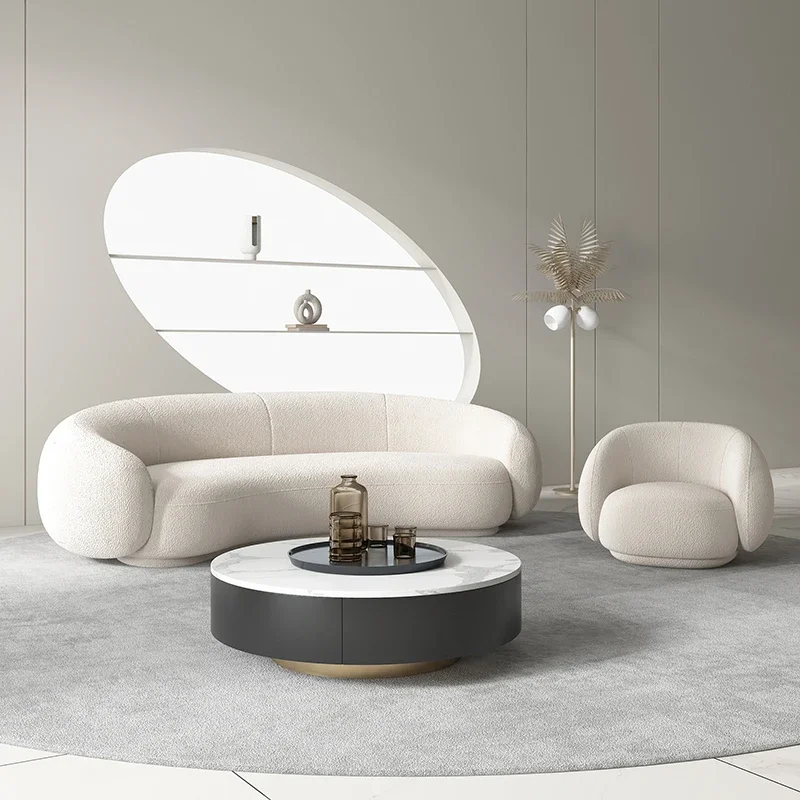 Nordic Modern Living Room Sofas Beige Narrow Single Floor Living Room Sofas Sectional Cheap Divano Soggiorno Furniture Home