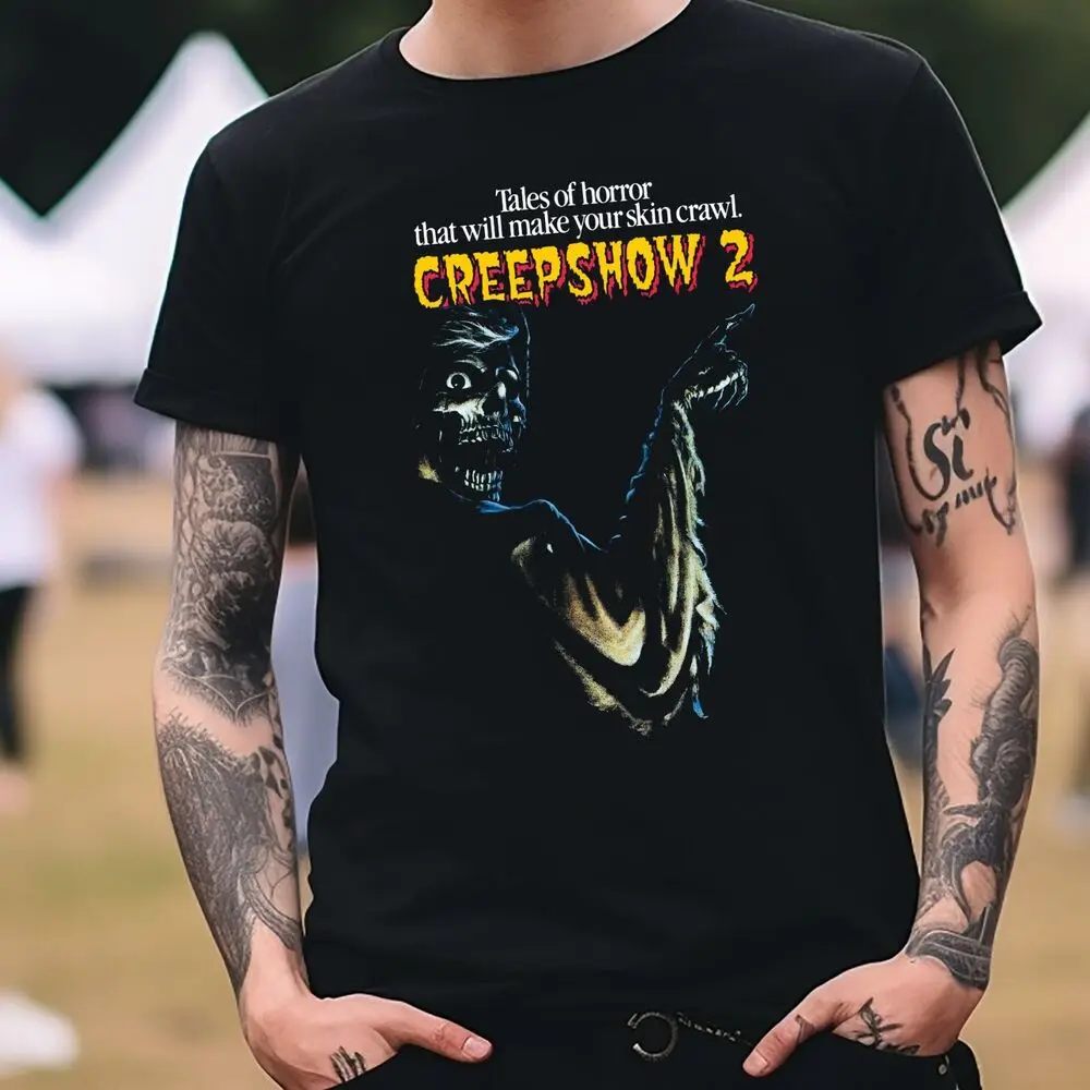 Camiseta de la serie creephow 2, camisa de terror, color negro, S-3XL