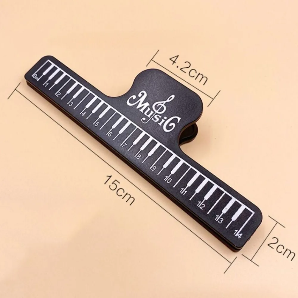 Spring Clip Music Score Clip New Black Durable Qin Score Clip Sturdy Piano Music Sheet Holder