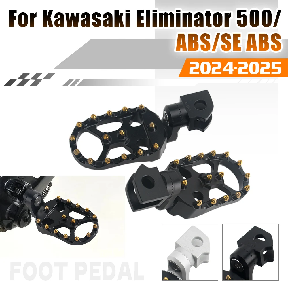 

Fit For KAWASAKI ELIMINATOR 500 SE ABS Front Adjustable Footrests Driver Footpegs 360 Rotatable Foot Pegs Rests Motorcycle Part
