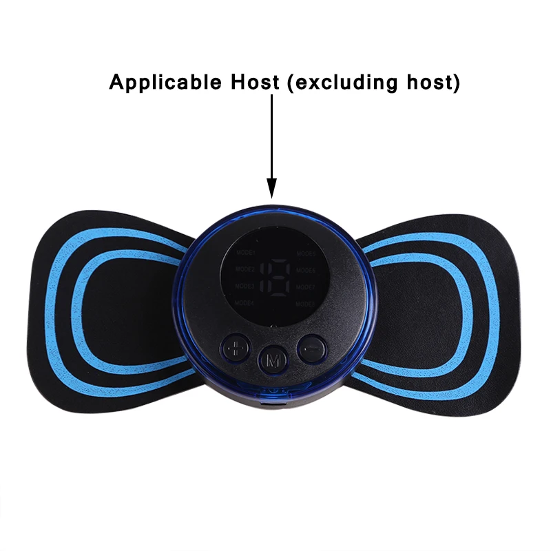 EMS เครื่องนวดคอไฟฟ้าแผ่นเจลชีพจรต่ำเทรนเนอร์เทรนเนอร์สิบแผ่นรองสะโพกสำหรับออกกำลังกายกระตุ้นกล้ามเนื้ออุปกรณ์ทดแทน