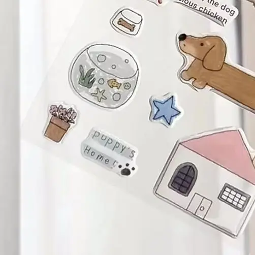 Computer Stickers, Funny Three-dimensional Jelly Planner Decorative Stickers Mobile Phone Stickers