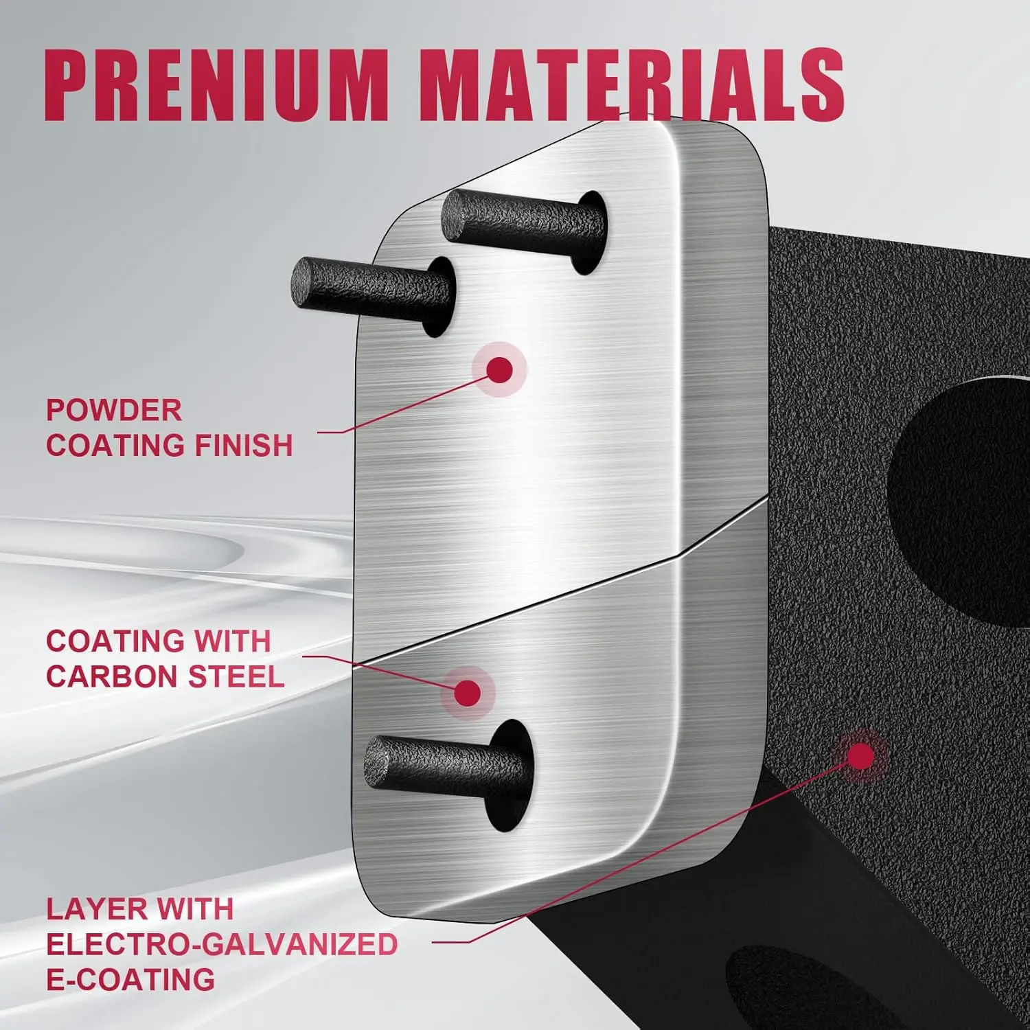 Jeep Wrangler JK Support de pneu de secours pour modèles 2007-2018, convient aux pneus jusqu'à 40 pouces, support arrière robuste