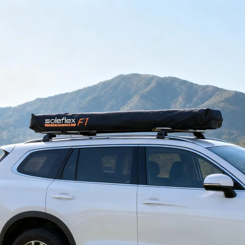Waterproof with Tent Roof, Car Side Shower Tent, Outdoor Bathtub, Toilet Tent, Shower Tent, Camping Vehicle - view 3