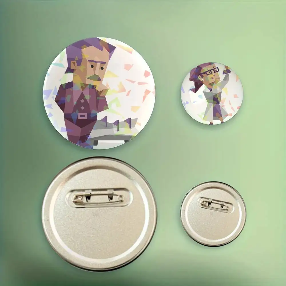 ZZ MBTI 16 أنواع الشخصية شارة مستديرة دبابيس التلبيب لحقائب الظهر حقيبة الليزر بروش الملابس الهدايا #4