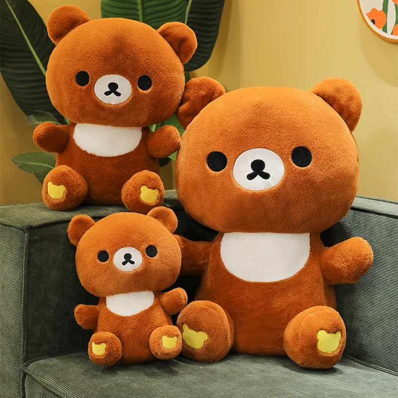 

Милая плюшевая игрушка Rilakkuma, очаровательный обнимающий медведь, чучело, подарок на день рождения для подруги