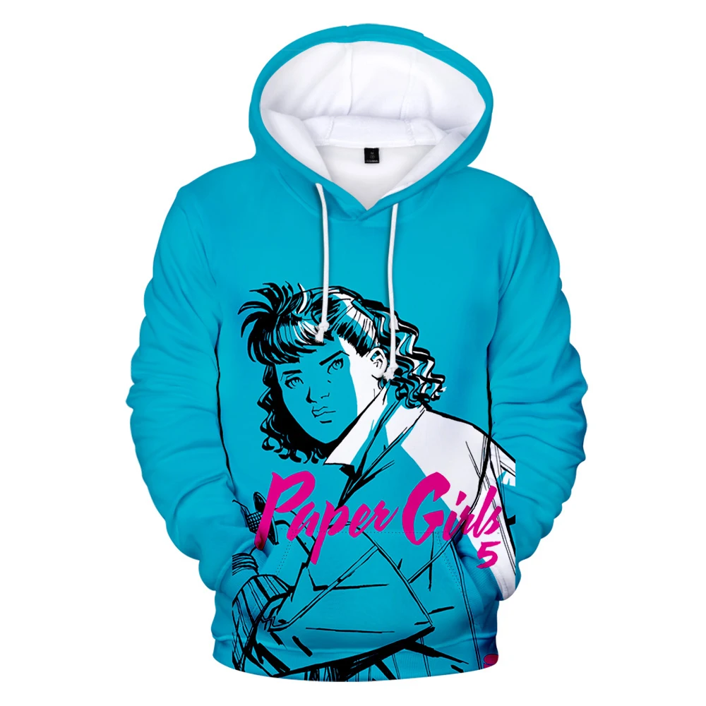 Hoodie Manga lengan panjang uniseks Sweatshirt Pria Wanita lengan panjang baju 3D seri Tv Amerika