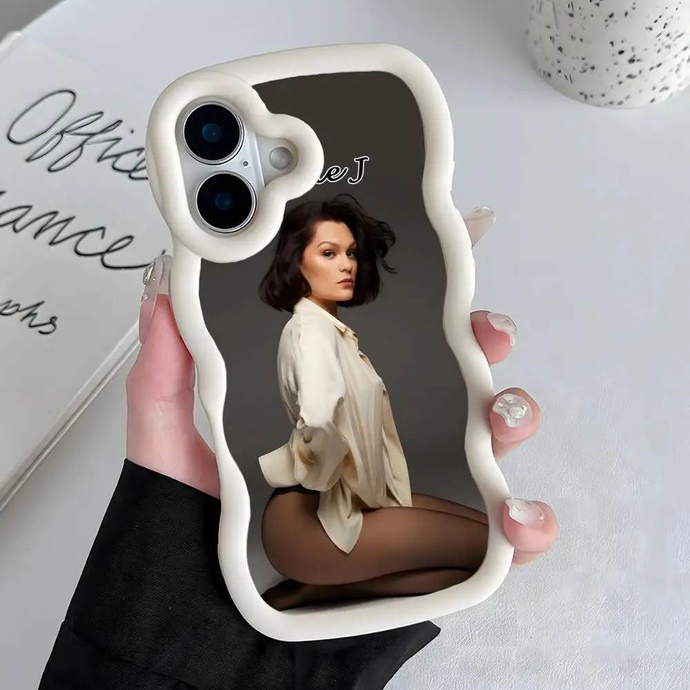 

Чехол для мобильного телефона Jessie J для iPhone 17 16 15 14 13 12 11 Air Pro Max Plus, с волнистым краем, из ТПУ, цветной, красивый чехол