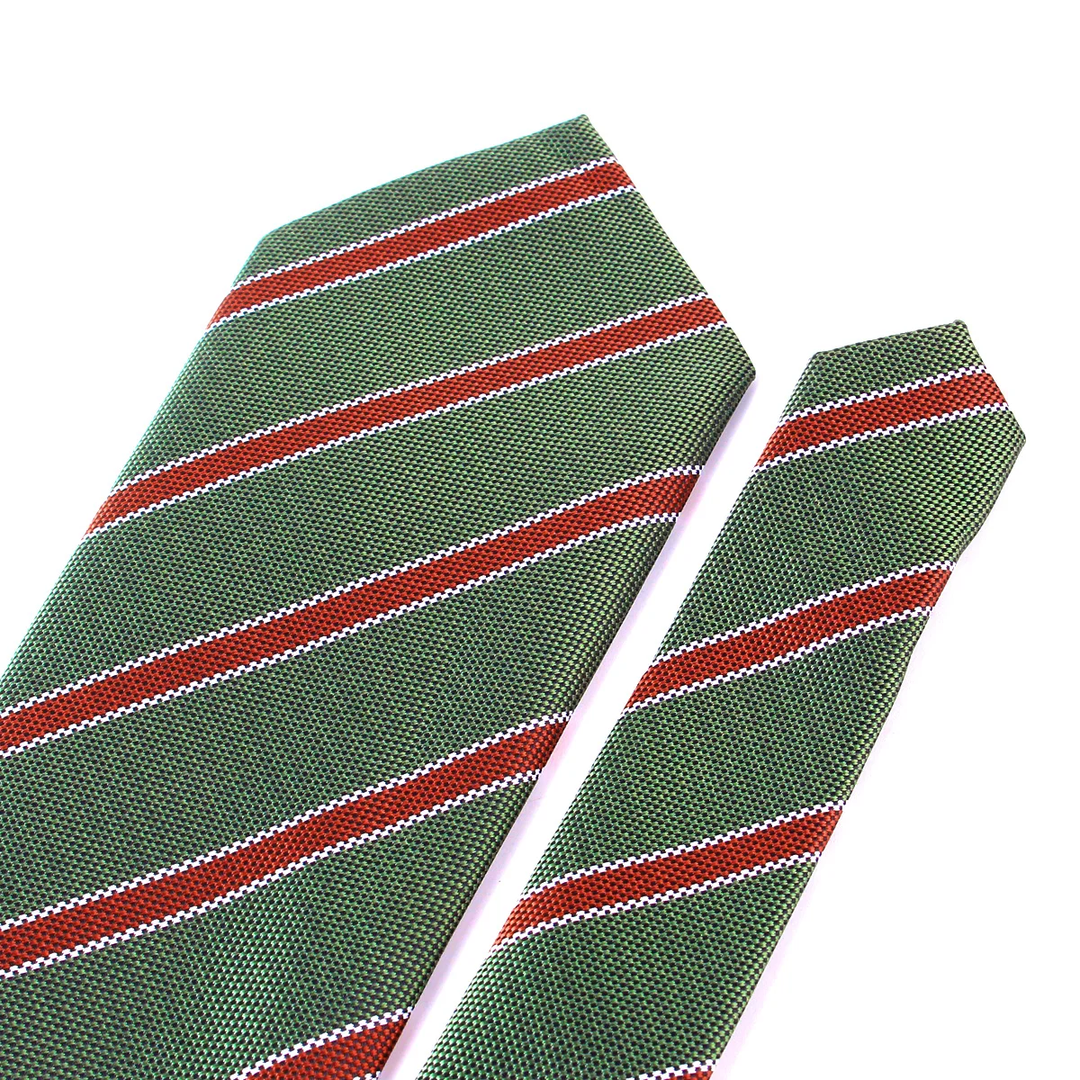 Corbata de rayas verdes para hombres y mujeres, corbata de cuello de Cachemira para fiesta de negocios, corbatas Jacquard informales, traje clásico, corbatas de cuello delgadas para adultos