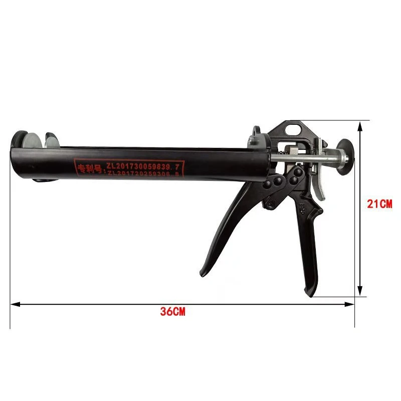 Two-component angle glue gun manual AB two-component double-tube pneumatic angle glue gun 600ML