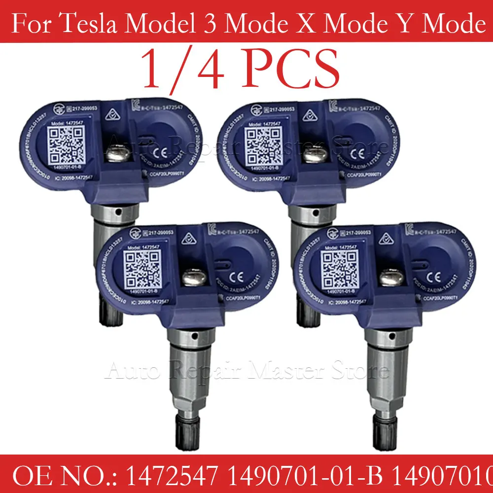 1/4PCS 1490701 1472547 1490701-01-B 1490701-01-C FOR 2021 2022 Tesla Model 3 Model Y Model S Model X Bluetooth Tpms Sensor